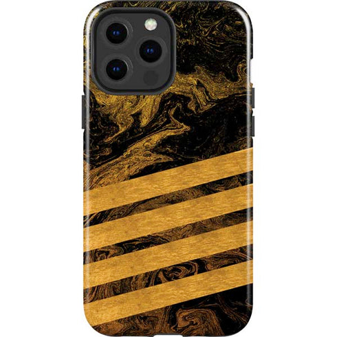 Striped Marble iPhone 13 Pro Max Impact Case