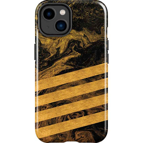 Striped Marble iPhone 15 Plus Impact Case