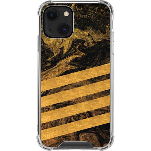 Striped Marble iPhone 14 Plus Clear Case