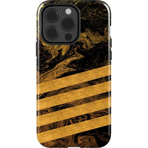 Striped Marble iPhone 15 Pro Impact Case