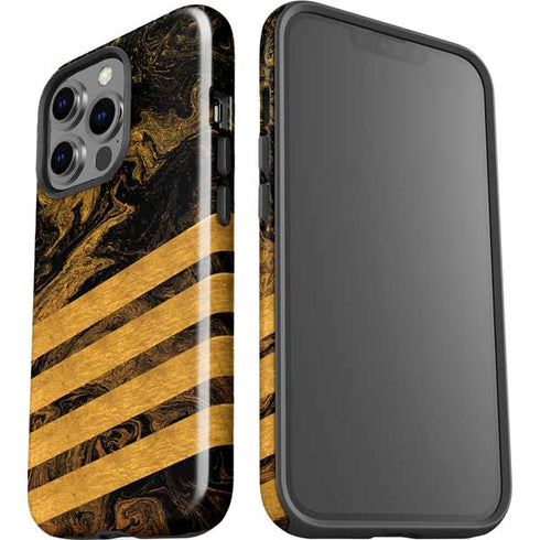 Striped Marble iPhone 15 Pro Impact Case