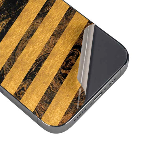 Striped Marble iPhone 14 Pro Skin