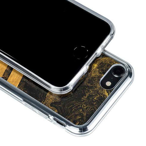 Striped Marble iPhone SE (2nd & 3rd Gen) Clear Case