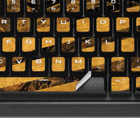 Striped Marble K95 RGB PLATINUM Mechanical Gaming Keyboard Skin