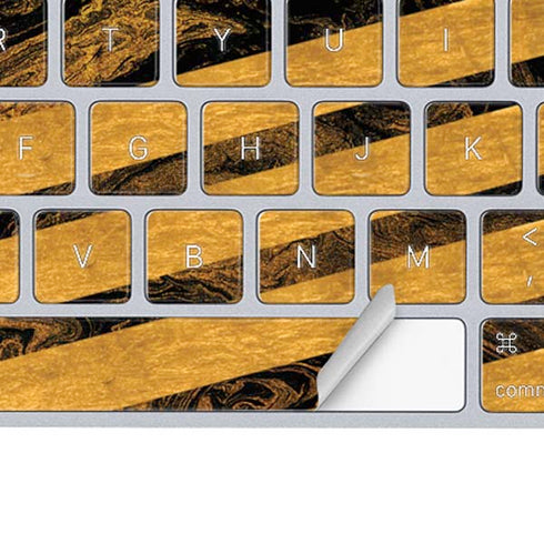 Striped Marble Magic Keyboard Skin