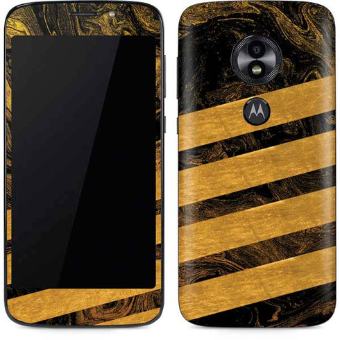 Striped Marble Moto E5 Play Skin