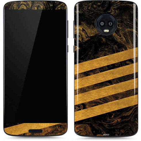 Striped Marble Moto G6 Skin