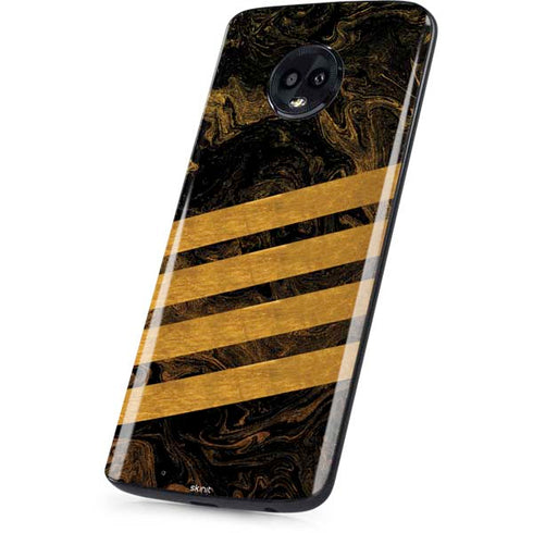 Striped Marble Moto G6 Skin