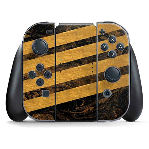 Striped Marble Nintendo Switch (2017-2021) Joy-Con Controller Skin