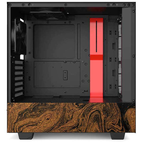 Striped Marble NZXT H510 Compact ATX Mid-Tower Case Skin