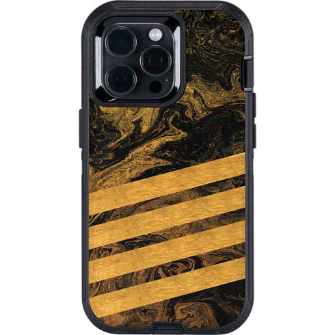 Striped Marble Otterbox Defender iPhone Skin