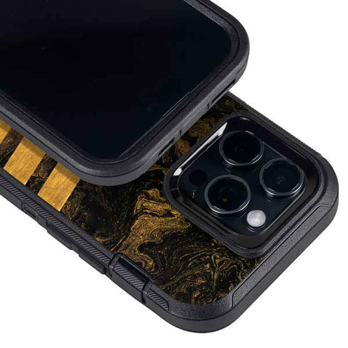 Striped Marble Otterbox Defender iPhone Skin