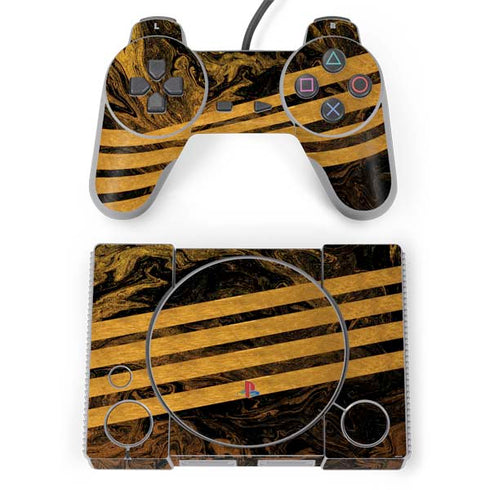 Striped Marble PlayStation Classic Bundle Skin