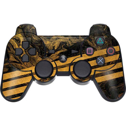 Striped Marble PS3 Dual Shock wireless controller Skin