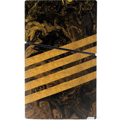 Striped Marble PS5 Slim Digital Edition Console Skin