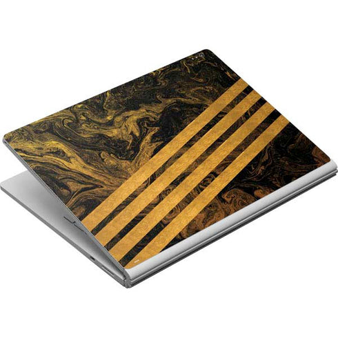 Striped Marble Surface Book Skin