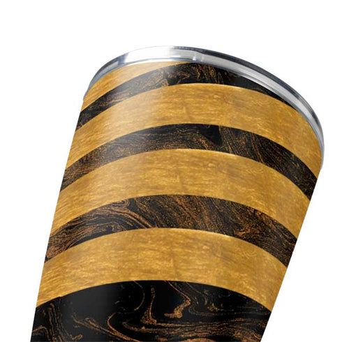Striped Marble Yeti 20oz Tumbler Skin