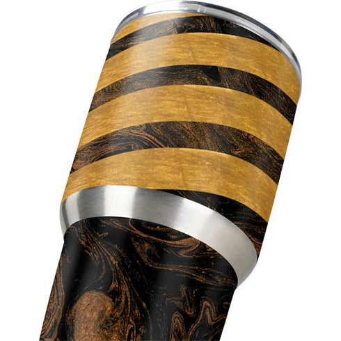 Striped Marble Yeti 30oz Rambler Tumbler Skin