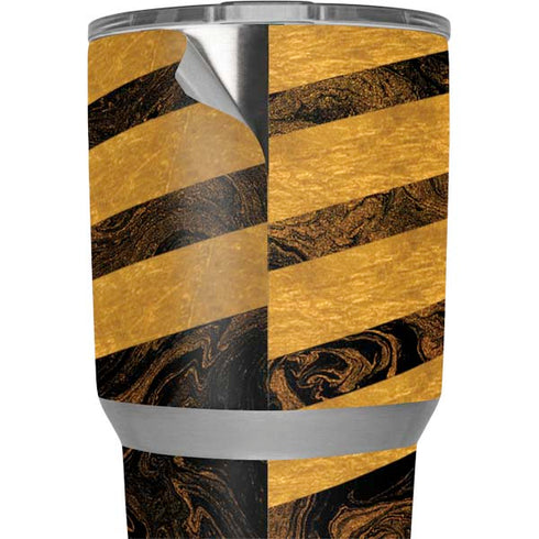 Striped Marble Yeti 30oz Rambler Tumbler Skin