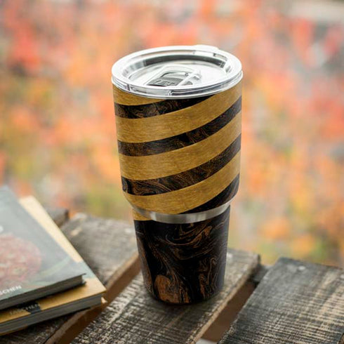 Striped Marble Yeti 30oz Rambler Tumbler Skin