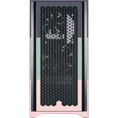 Striped Spring Colors Corsair 4000D Tempered Glass Mid-Tower ATX Case Skin