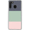 Striped Spring Colors Galaxy A21 Clear Case