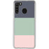 Striped Spring Colors Galaxy A21 Clear Case