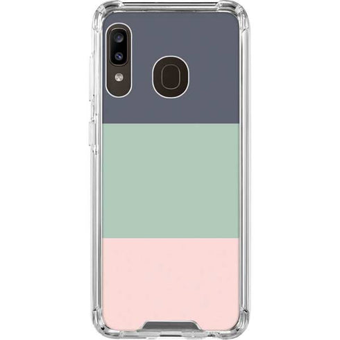 Striped Spring Colors Galaxy A30 Clear Case