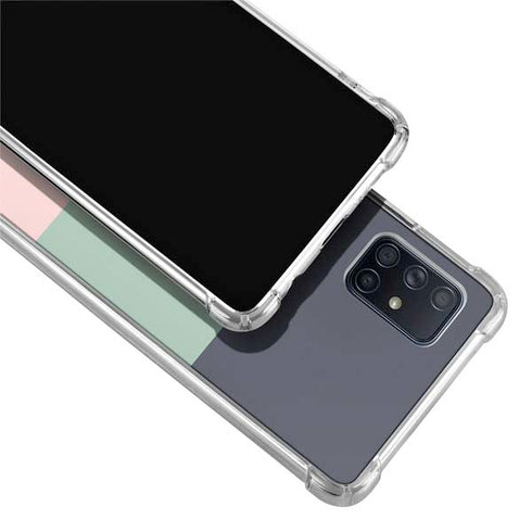 Striped Spring Colors Galaxy A51 5G Clear Case