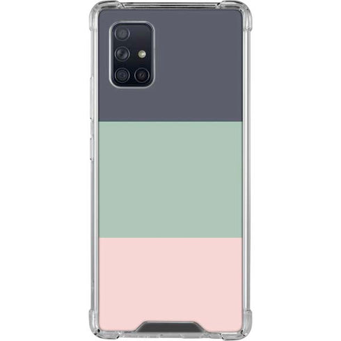 Striped Spring Colors Galaxy A71 5G Clear Case