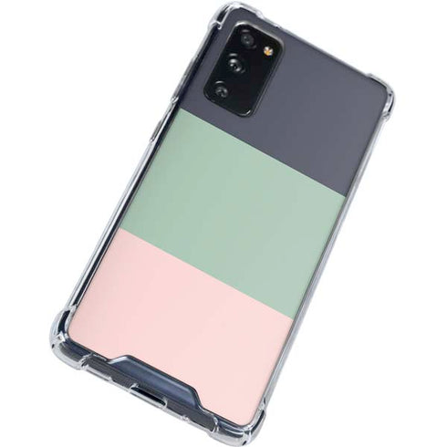 Striped Spring Colors Galaxy S20 FE Clear Case