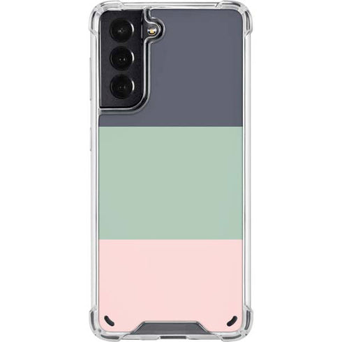 Striped Spring Colors Galaxy S21 5G Clear Case