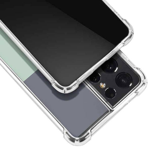 Striped Spring Colors Galaxy S21 Ultra 5G Clear Case