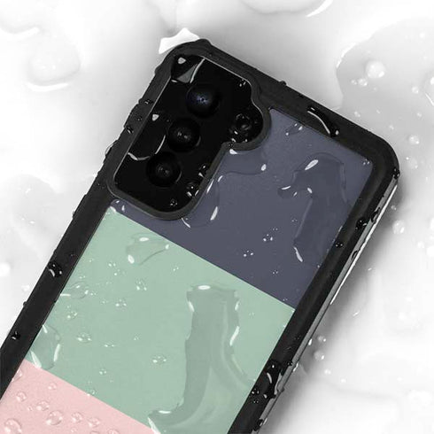 Striped Spring Colors Galaxy S23 Waterproof Case