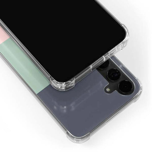 Striped Spring Colors Galaxy S24 Plus Clear Case