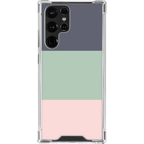 Striped Spring Colors Galaxy S24 Ultra Clear Case