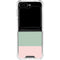 Striped Spring Colors Galaxy Z Flip5 5G Clear Case