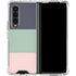 Striped Spring Colors Galaxy Z Fold4 5G Clear Case