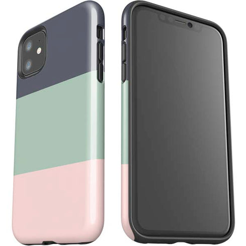 Striped Spring Colors iPhone 11 Impact Case
