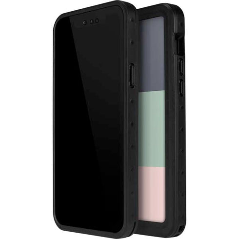 Striped Spring Colors iPhone 12 Pro Waterproof Case