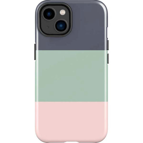 Striped Spring Colors iPhone 14 Plus Impact Case