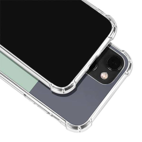 Striped Spring Colors iPhone 14 Plus Clear Case