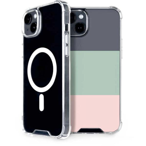 Striped Spring Colors iPhone 14 Plus MagSafe Case