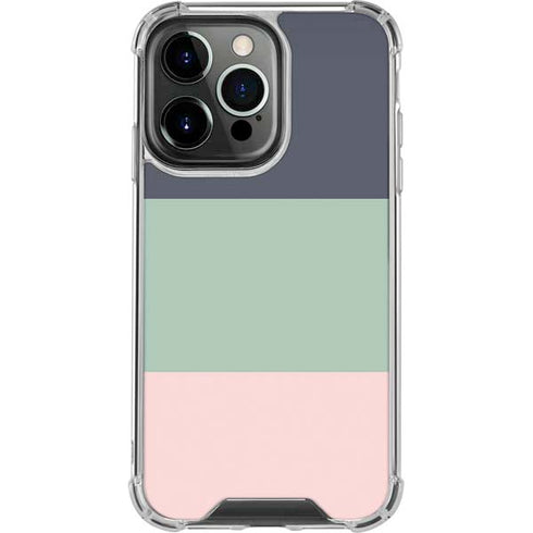 Striped Spring Colors iPhone 15 Pro Clear Case