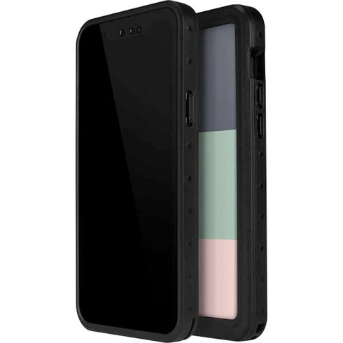 Striped Spring Colors iPhone 14 Pro Waterproof Case