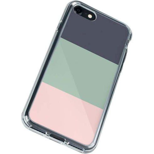 Striped Spring Colors iPhone SE (2nd & 3rd Gen) Clear Case