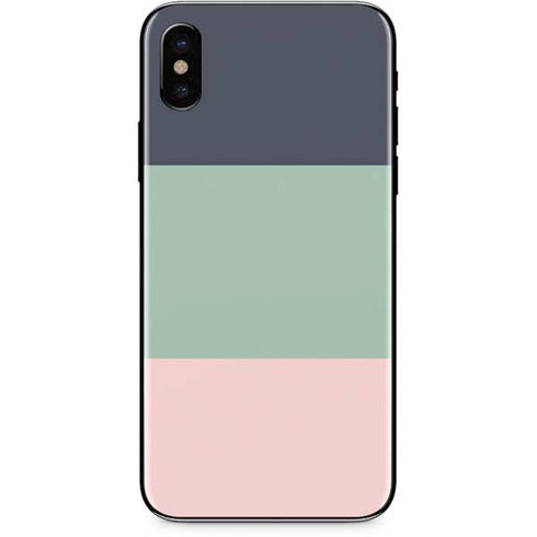 Striped Spring Colors iPhone XS Skin