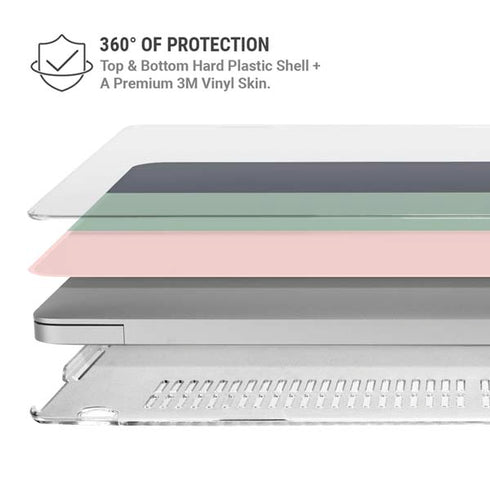 Striped Spring Colors MacBook Air 13in M1 (2021) Case plus Skin