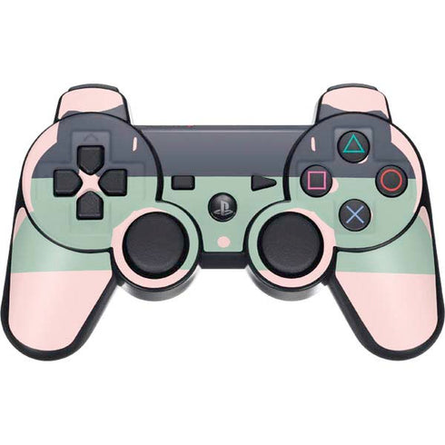 Striped Spring Colors PS3 Dual Shock wireless controller Skin
