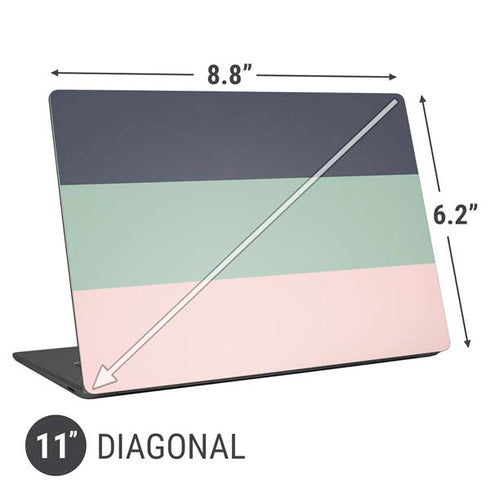 Striped Spring Colors Universal Laptop 11in (8.8 x 6.2in) Skin
